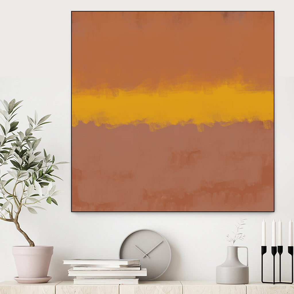 Modern Calm by THE MIUUS STUDIO on GIANT ART - orange miuus studio rothko