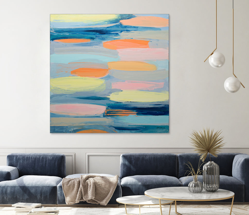Just Peachy by Ann Marie Coolick on GIANT ART - abstract peachy