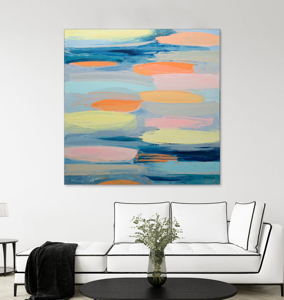 Just Peachy by Ann Marie Coolick on GIANT ART - abstract peachy