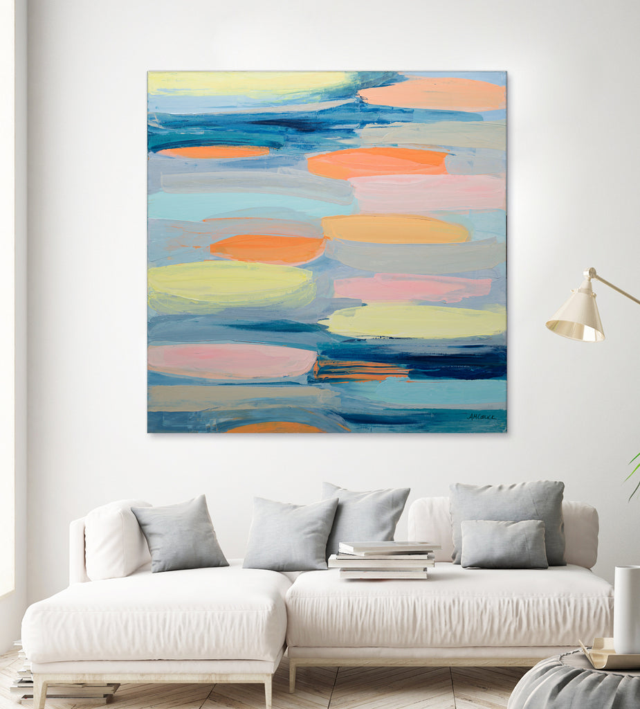 Just Peachy by Ann Marie Coolick on GIANT ART - abstract peachy