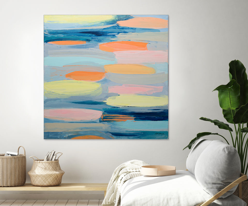 Just Peachy by Ann Marie Coolick on GIANT ART - abstract peachy