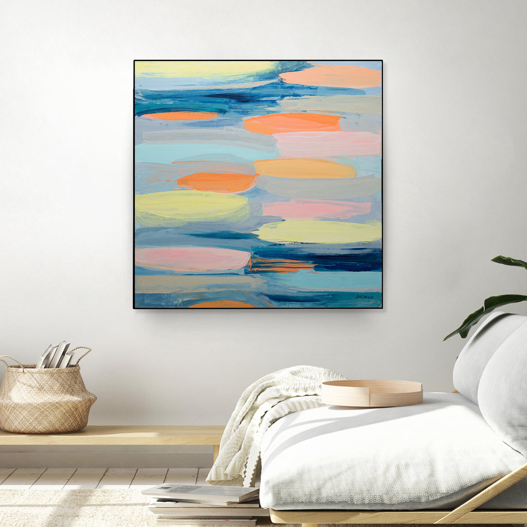 Just Peachy by Ann Marie Coolick on GIANT ART - abstract peachy