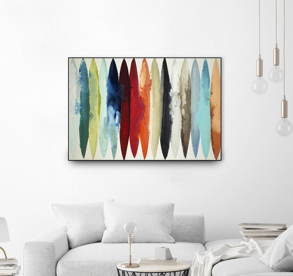 Even Flow by Randy Hibberd on GIANT ART - red abstract surf