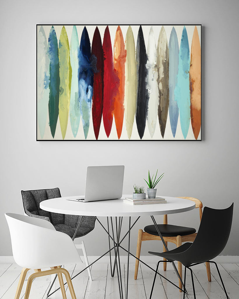 Even Flow by Randy Hibberd on GIANT ART - red abstract surf