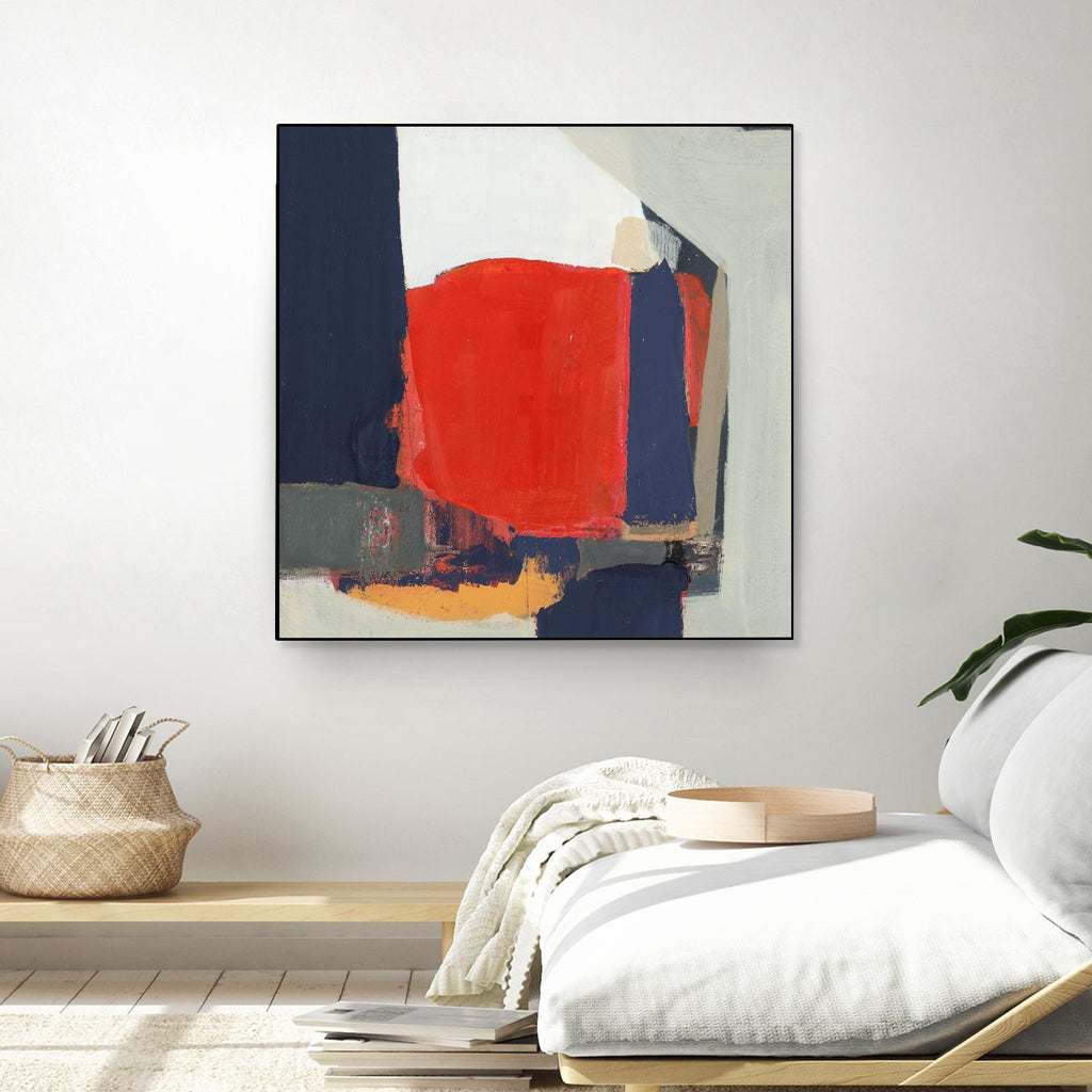 Orange Crush V6 by Terri Burris on GIANT ART - whites & creams abstract red