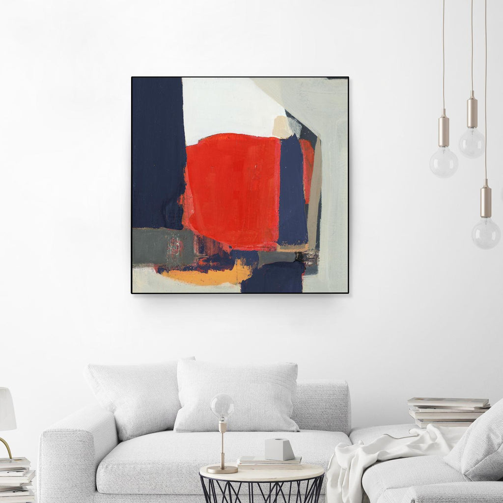 Orange Crush V6 by Terri Burris on GIANT ART - whites & creams abstract red