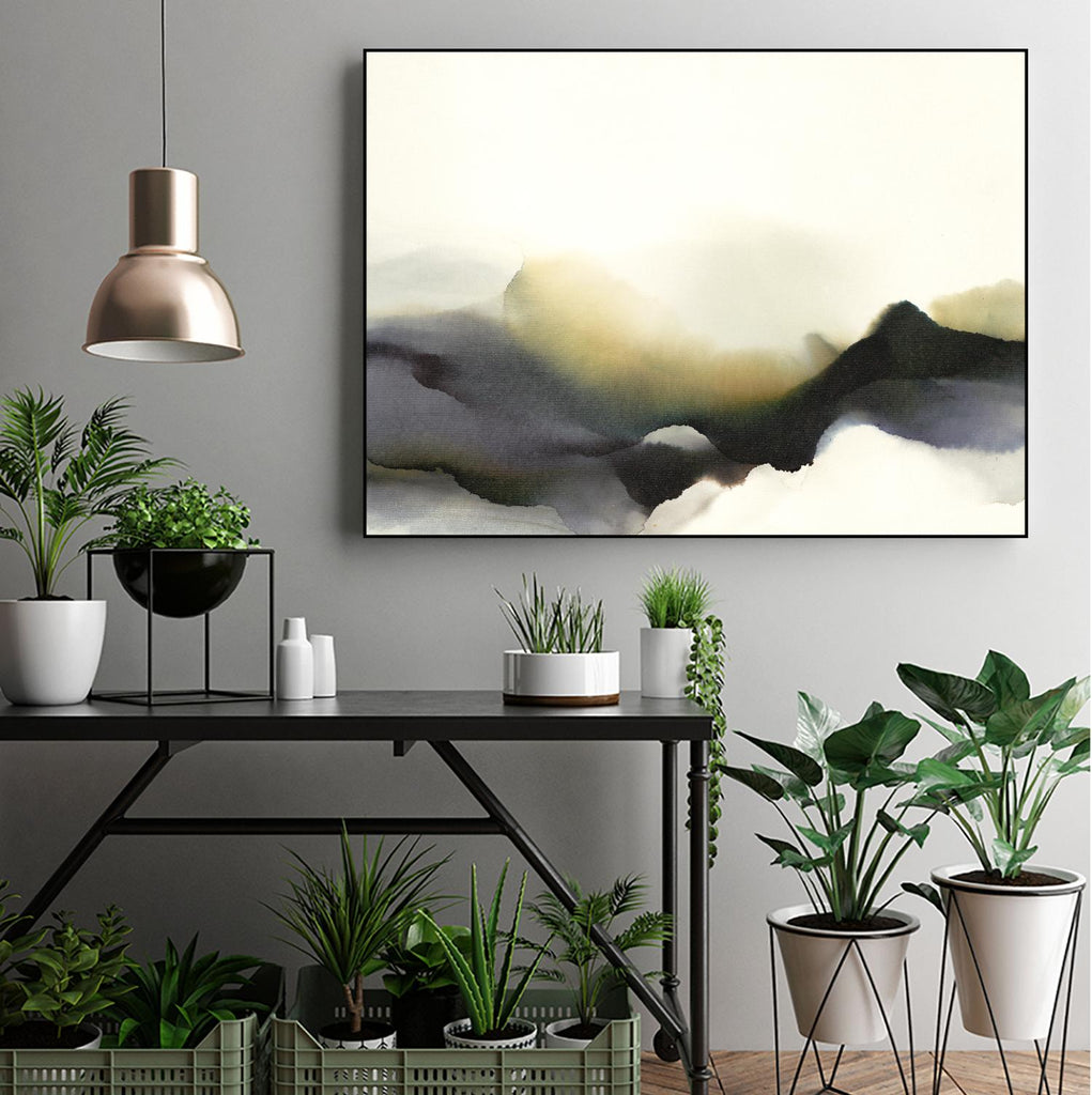 Lose Yourself to the Groove by Kippi Leonard on GIANT ART - green watercolour