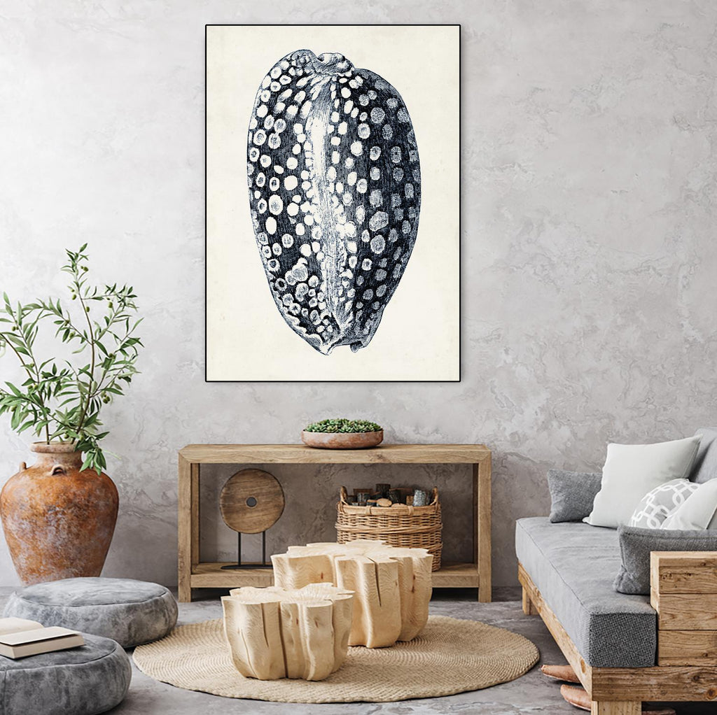 Coastal Collection in Indigo III by Vision Studio on GIANT ART - blue tropical framed canvas