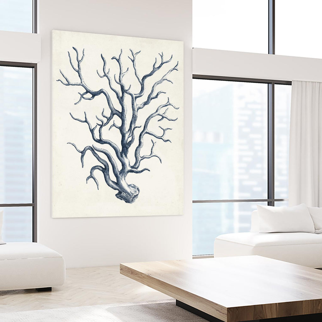Coastal Collection in Indigo IV by Vision Studio on GIANT ART - blue tropical framed canvas