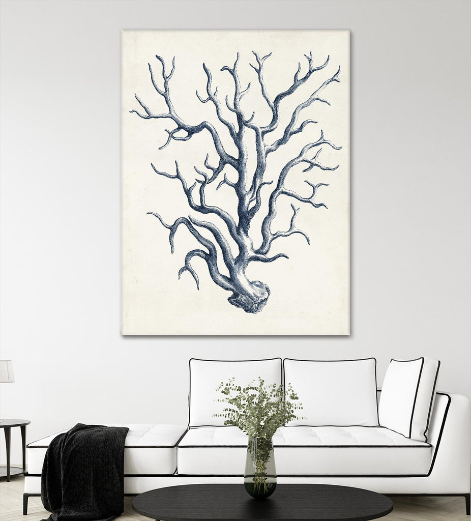 Coastal Collection in Indigo IV by Vision Studio on GIANT ART - blue tropical framed canvas