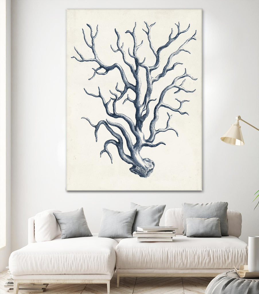 Coastal Collection in Indigo IV by Vision Studio on GIANT ART - blue tropical framed canvas