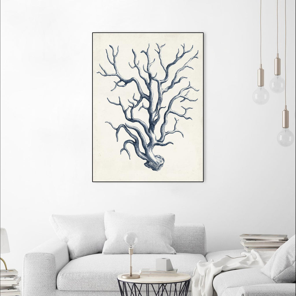 Coastal Collection in Indigo IV by Vision Studio on GIANT ART - blue tropical framed canvas