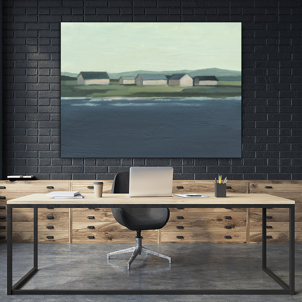 Lakeside Coast I by Ethan Harper on GIANT ART - landscape framed canvas