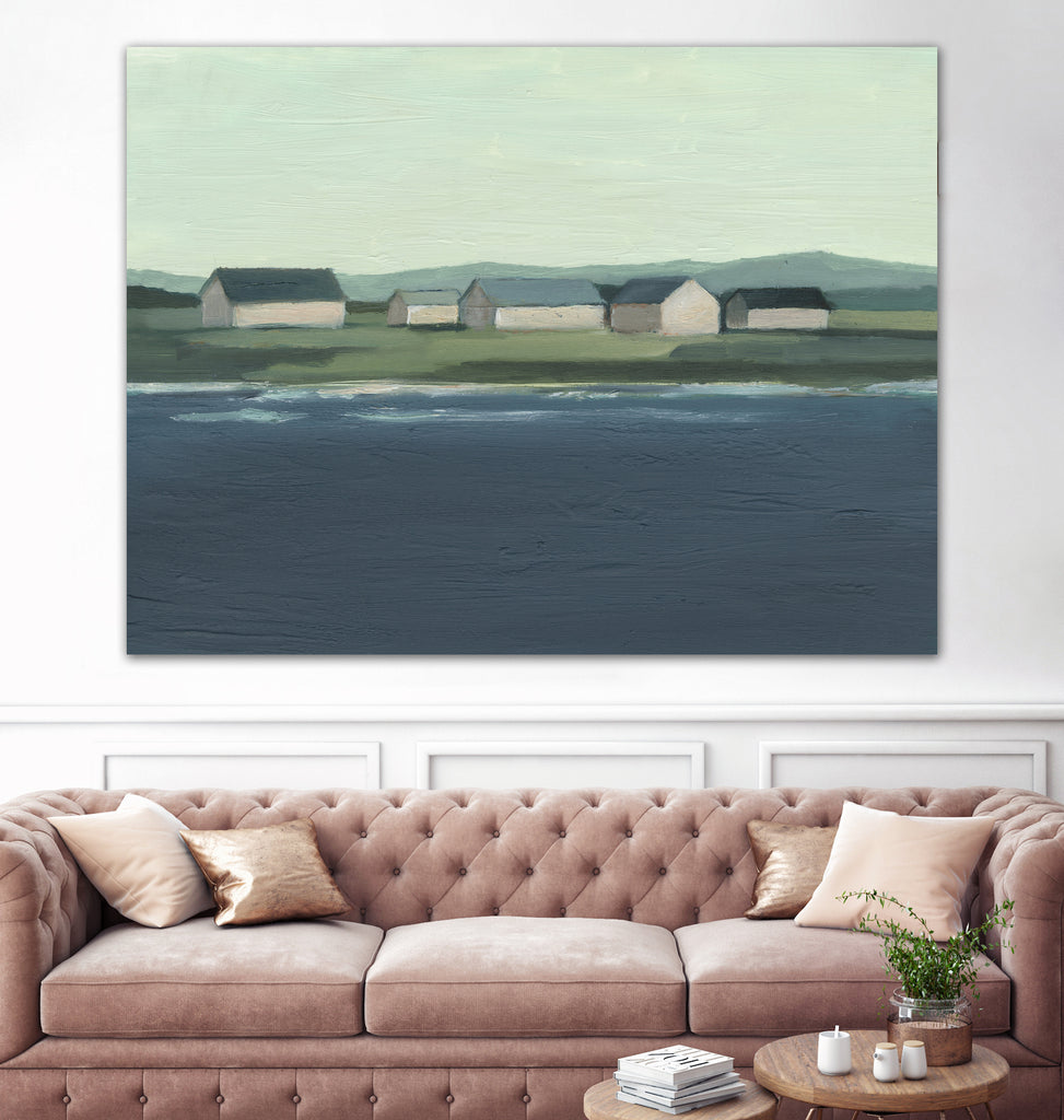 Lakeside Coast I by Ethan Harper on GIANT ART - landscape framed canvas