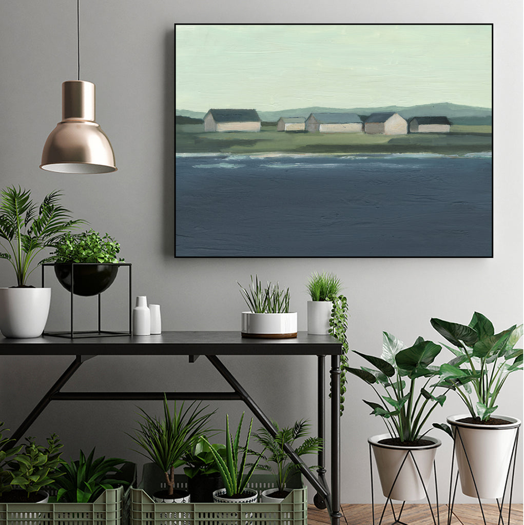 Lakeside Coast I by Ethan Harper on GIANT ART - landscape framed canvas