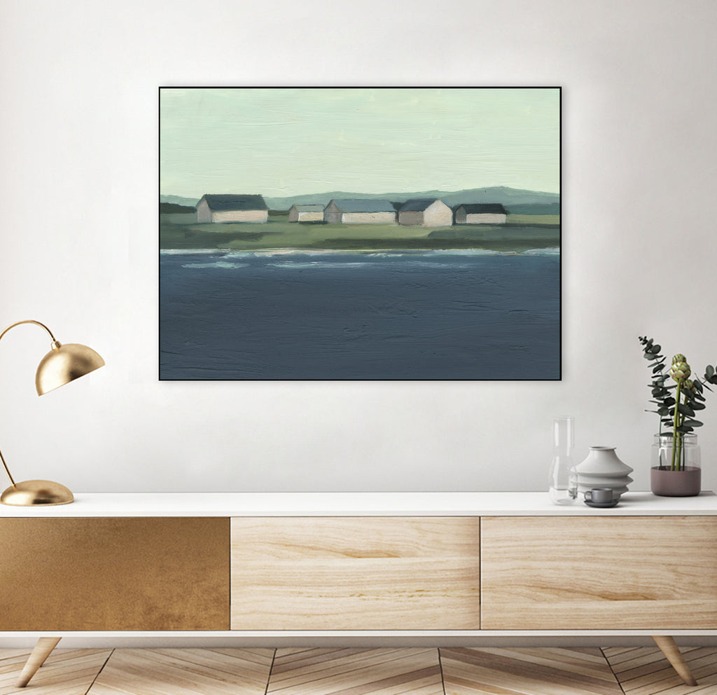 Lakeside Coast I by Ethan Harper on GIANT ART - landscape framed canvas