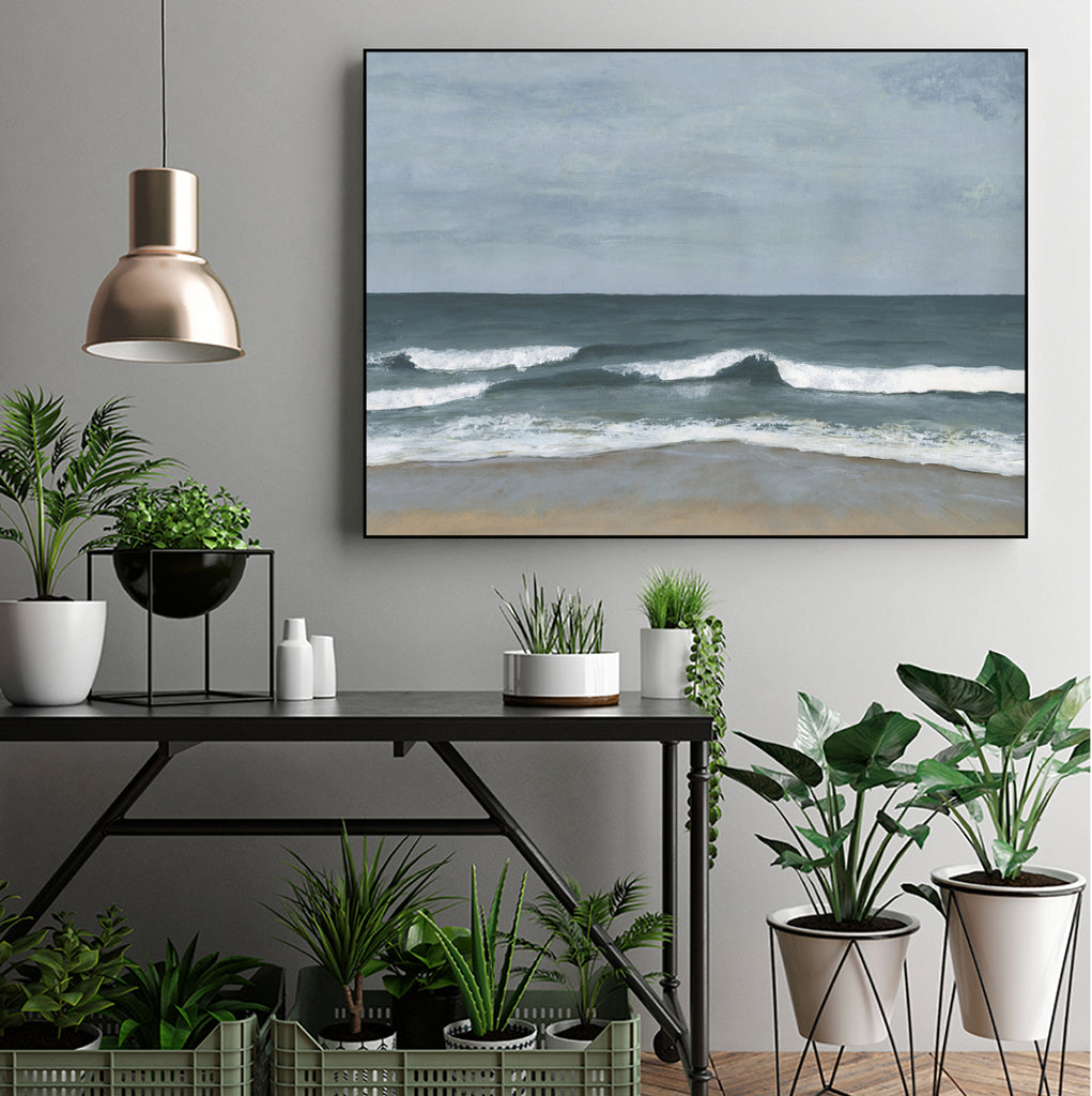 Northeast Shoreline II by Ethan Harper on GIANT ART - blue landscape coastal