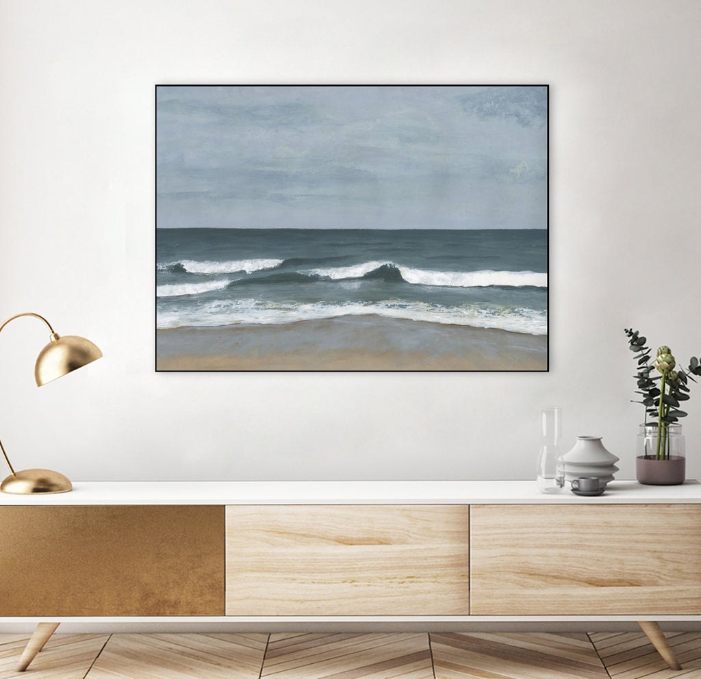 Northeast Shoreline II by Ethan Harper on GIANT ART - blue landscape coastal