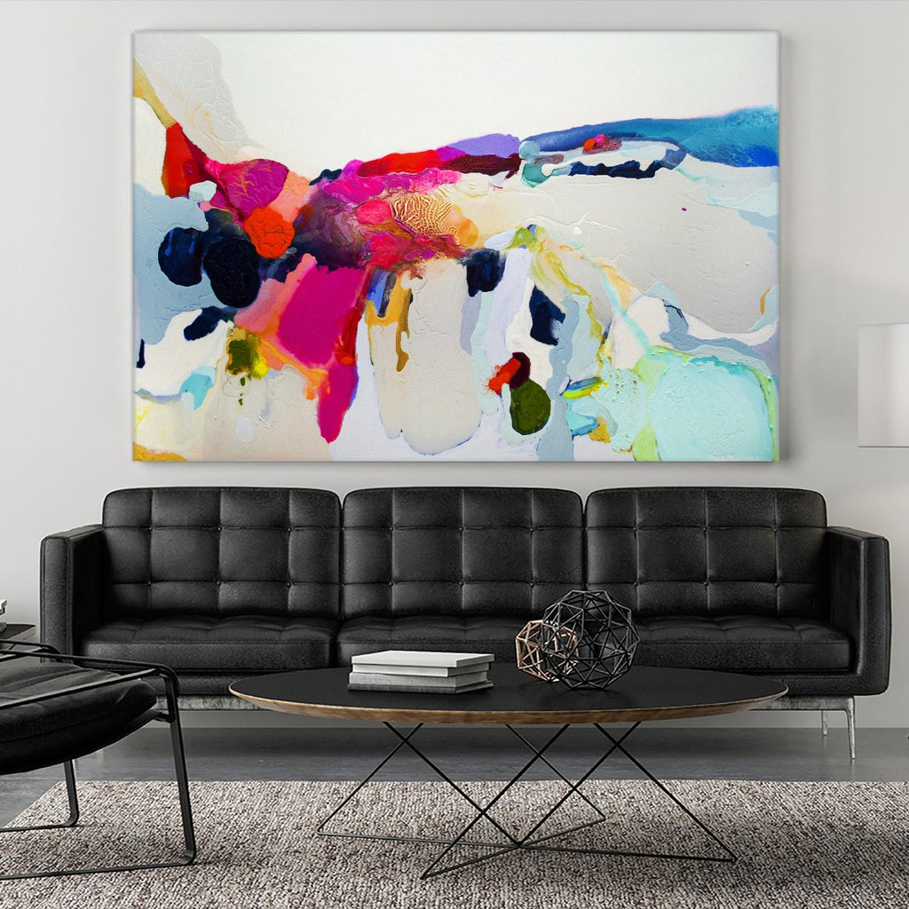 Reach in out by Claire Desjardins on GIANT ART - pink abstract canadian artist