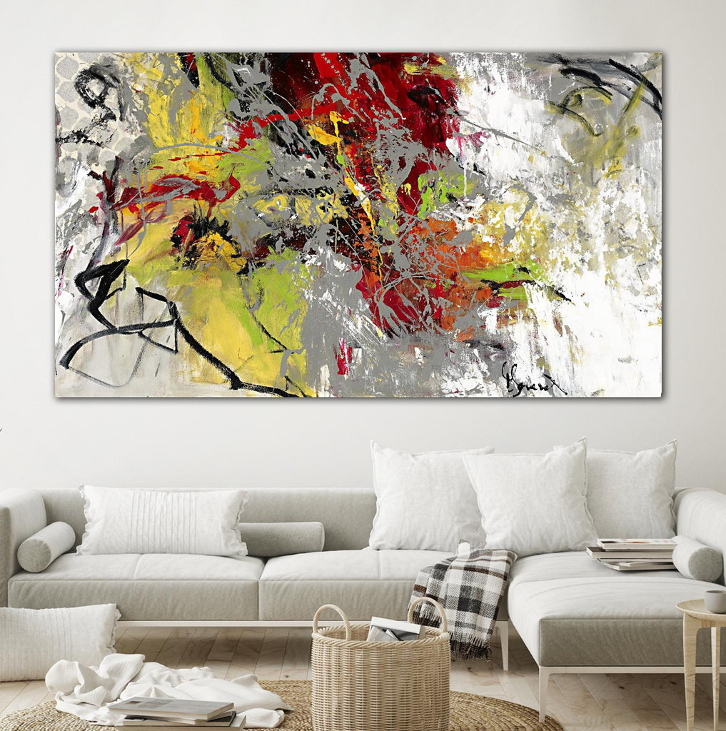 Peace on Earth by Doris Savard on GIANT ART - red abstract quebec artists