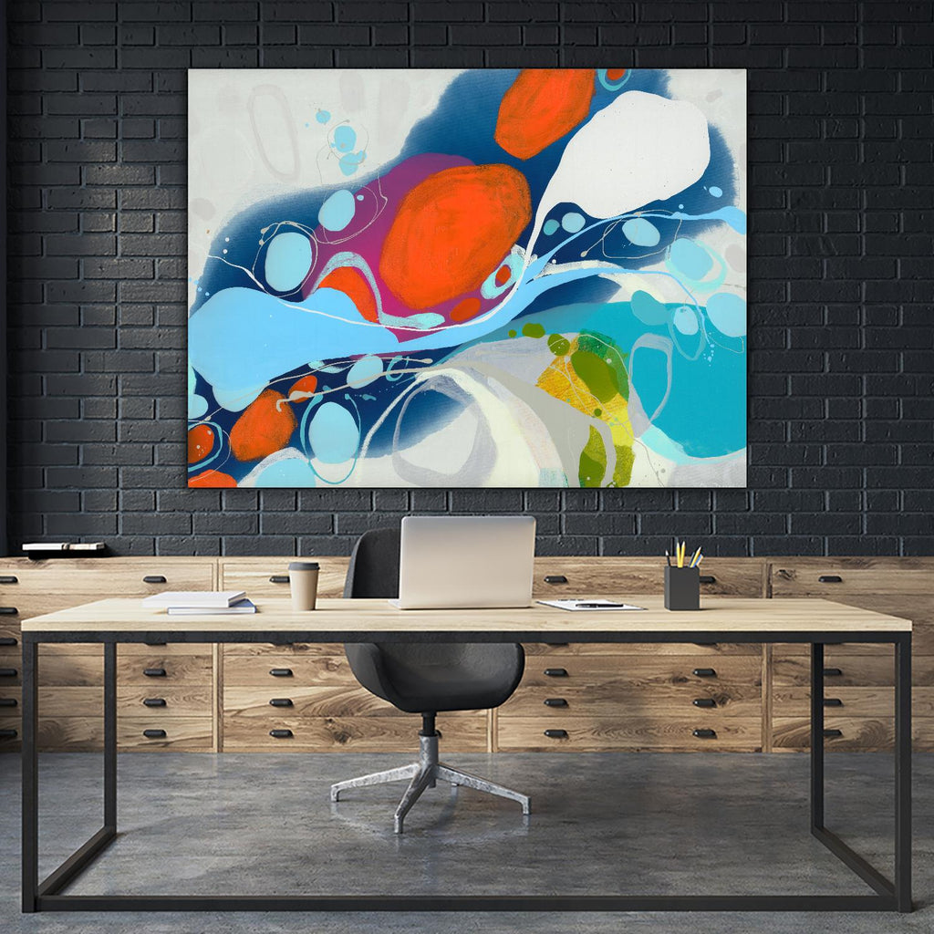 Girl Gone Wild by Claire Desjardins on GIANT ART - orange abstract canadian