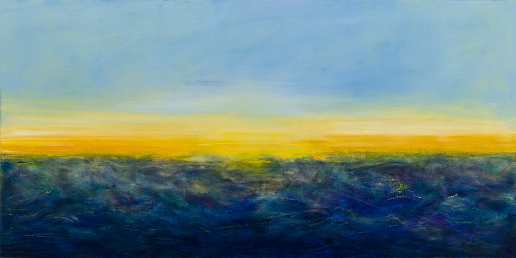 Ocean mood by Diane Lambin on GIANT ART - blue abstract ocean