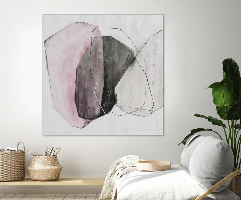 Tickled With Pink by Daleno Art on GIANT ART - pink abstract abstrait 