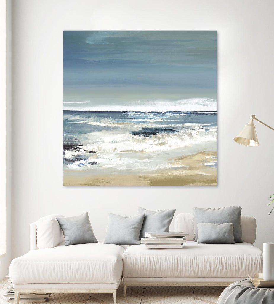 East Coast II by Valeria Mravyan on GIANT ART - beige abstract beach